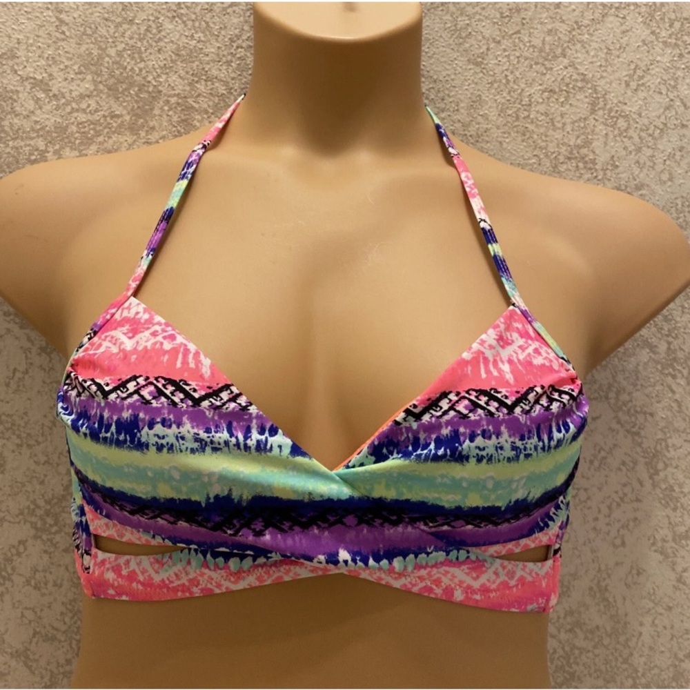 Rue21 Multicolor Patterned Bikini Top